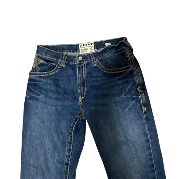 Ariat M4 Relaxed Fit Bootcut Western Denim Blue Jeans Men's Sz 32x32 - Picture 2 of 8